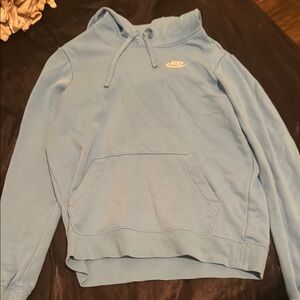 Nike Blue Pullover Hoodie with Relaxed Fit